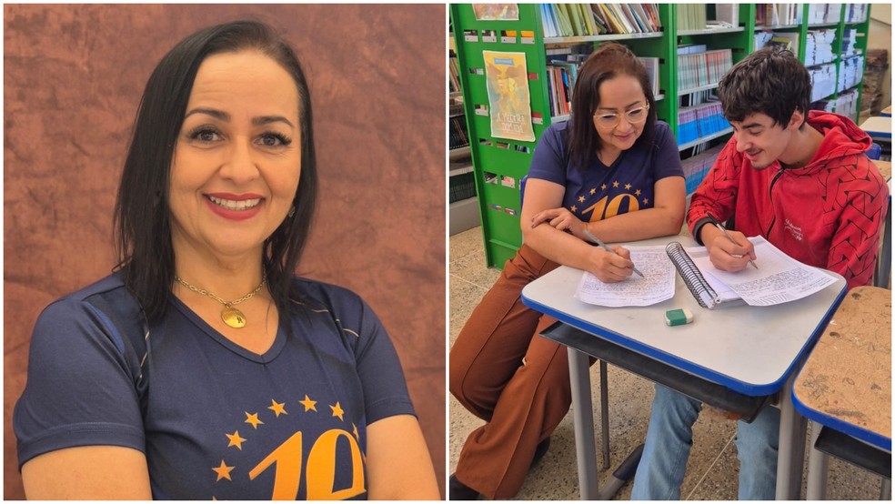 Alunos de escola no Ceará tiveram meses com aulas sobre envelhecimento no Brasil, tema da redação do Enem 2025 — Foto: Reprodução