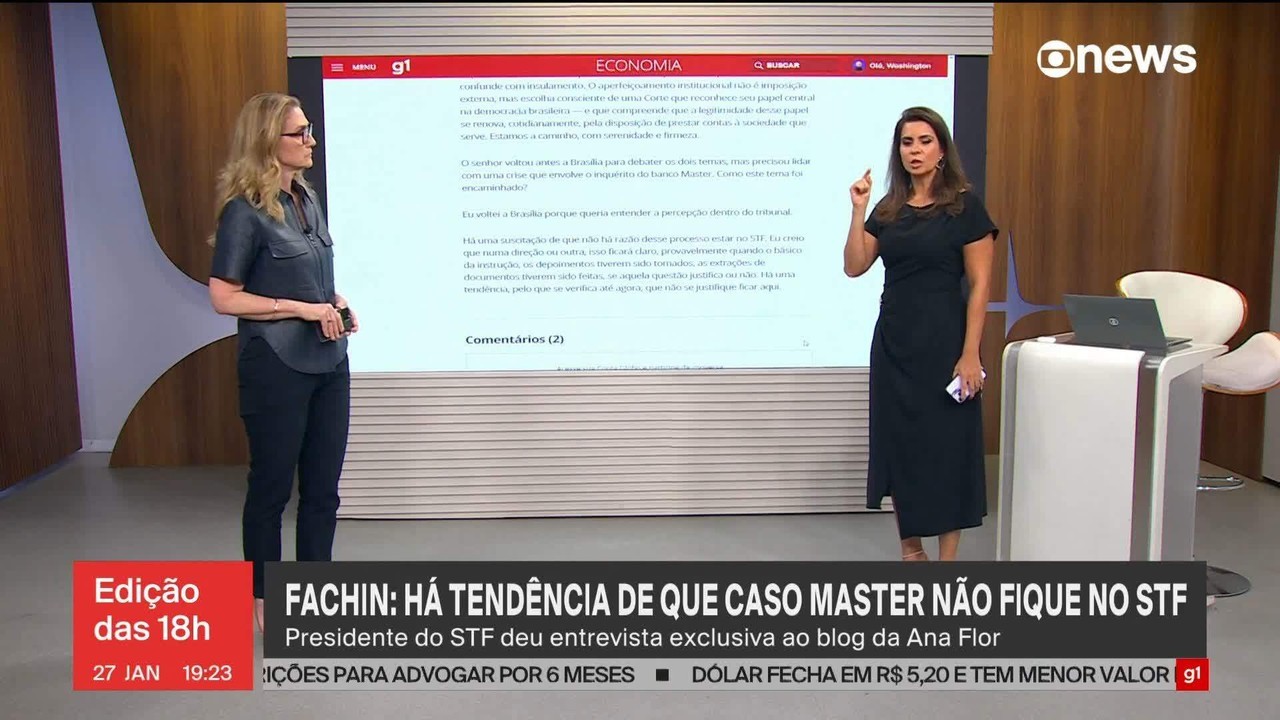 Fachin sobre o caso Master no STF: 'Há uma tendência que não se justifique ficar aqui'