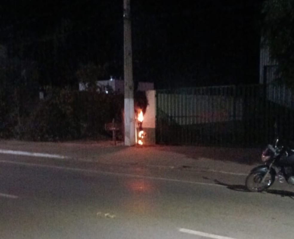 Incêndios são registrados em cidade da Bahia que sofreu com apagão — Foto: Reprodução/Redes Sociais