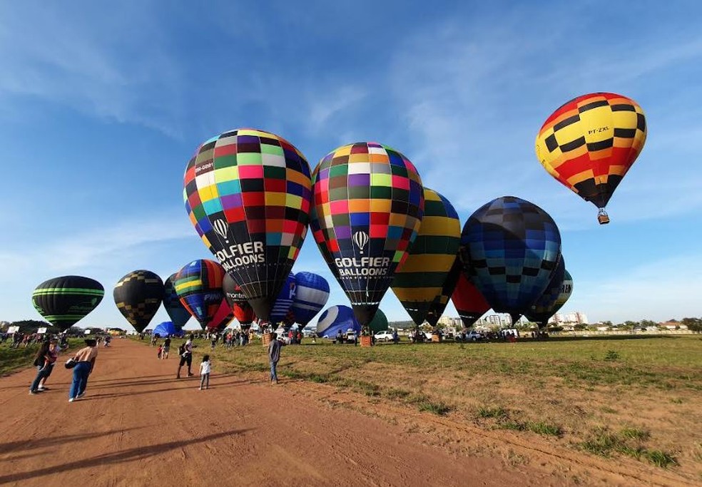 Copa de balonismo volta a ocorrer em Rio Claro — Foto: Prefeitura de Rio Claro/ Divulgação