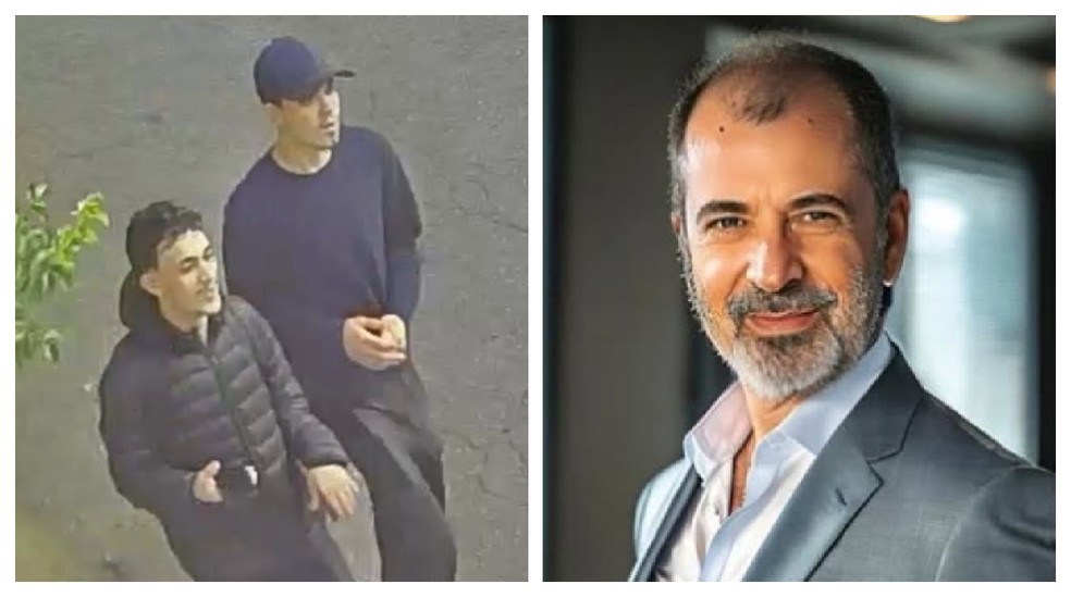 Polícia identifica homens acusados de participação na morte do cabeleireiro Betto Silveira, no bairro de Alto de Pinheiros, em São Paulo. — Foto: Montagem/g1/Reprodução/TV Globo