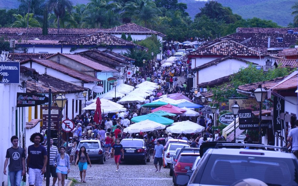 Rua do Lazer, em Pirenpolis  Foto: Ernesto Petrillo/arquivo pessoal