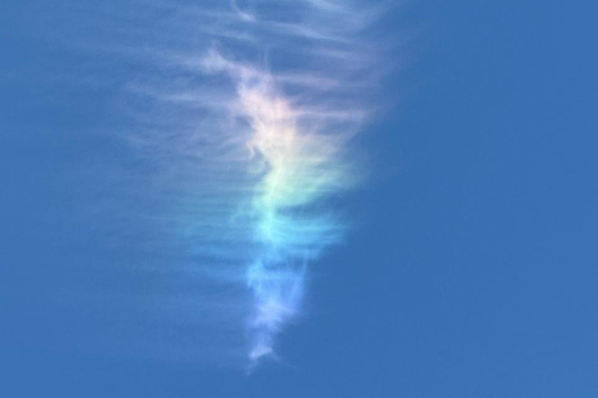 Moradores se impressionam com ‘arco-íris de fogo’ no interior de SP; vídeo