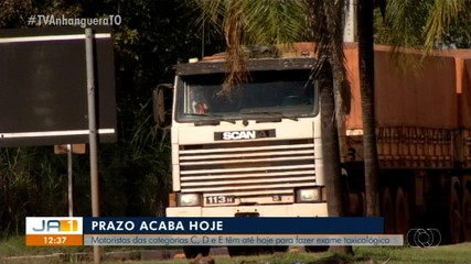 Motoristas profissionais têm até terça-feira (30) para fazer o exame toxicológico