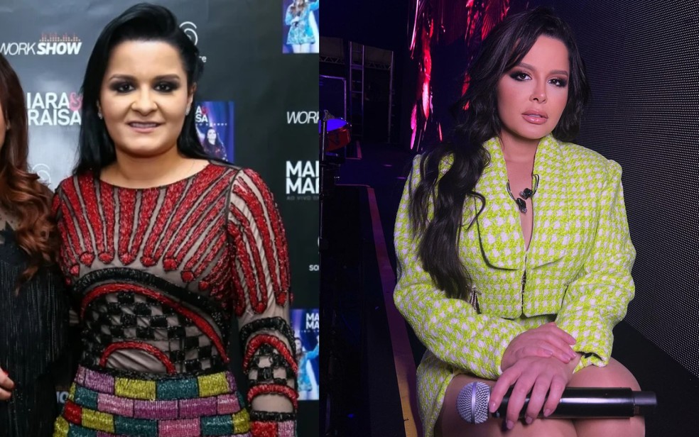Antes e depois da cantora sertaneja Maraisa — Foto: Reprodução/Raphael Castello/AgNews/Redes Sociais