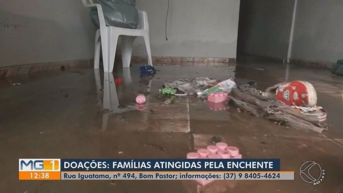 Campanha para arrecadar itens que serão destinados para as famílias que perderam tudo com a chuva é realizada em Divinópolis