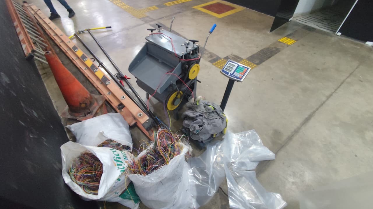 GM apreende 82 kg de fios furtados em chácara de Campinas; um homem foi detido