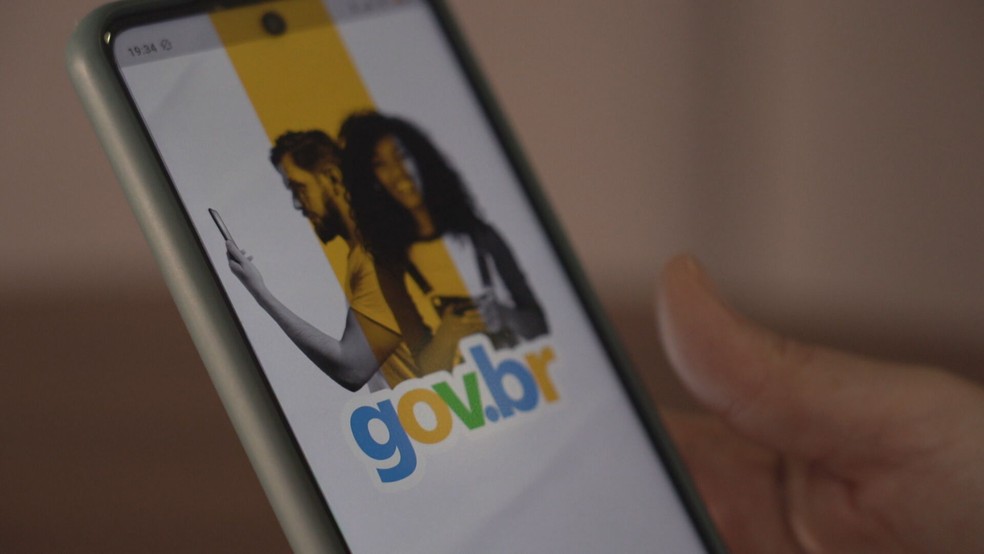 Servidores em dia com o cronograma e têm cadastro no TRE e Senatran podem realizar Prova de Vida Digital no aplicativo GOV.BR.   — Foto: Reprodução/Globo