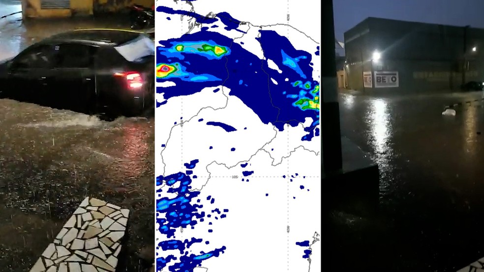 Chuva: acumulado de 94mm em cidade no PI e previsão para dia 24 e 25 de dezembro — Foto: Reprodução/ Montagem G1