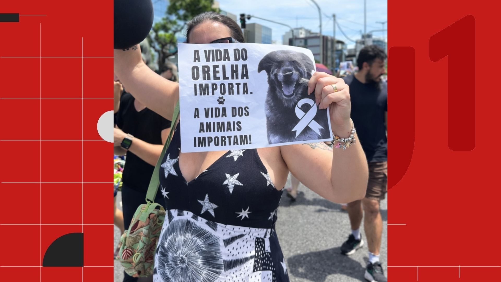 Ato em Vitória pede justiça pelo cão Orelha