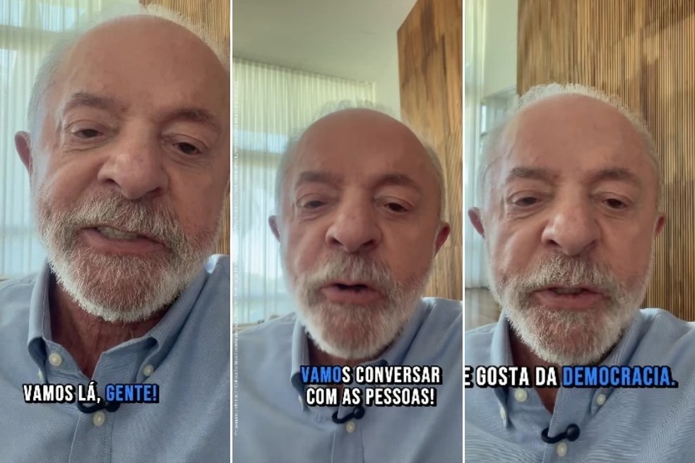 Orientado a ter maior presença nas redes sociais, Lula divulgou vídeo no Instagram nesta quarta (7) — Foto: Reprodução/Instagram