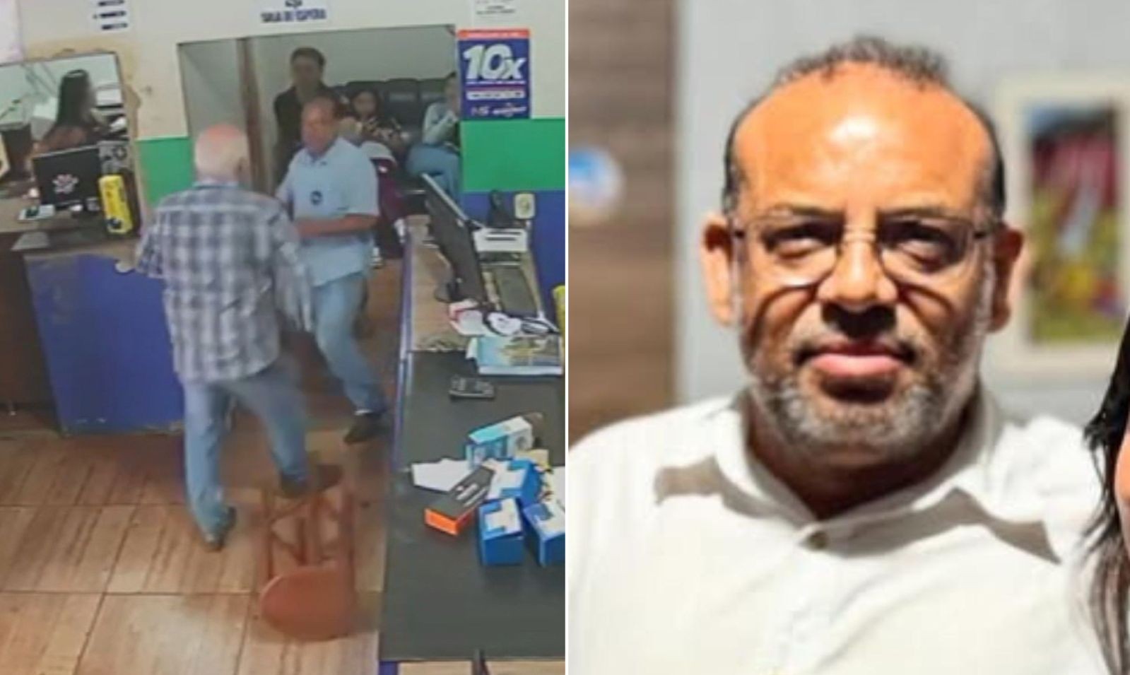 Vídeo mostra empresário e suspeito brigando em loja antes de crime