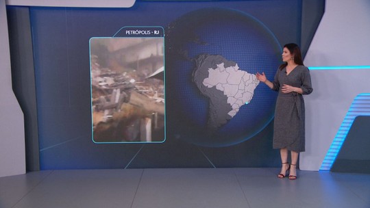 Alerta de 'chuva excessiva' continua no Rio de Janeiro durante o final da semana - Programa: Jornal Nacional 
