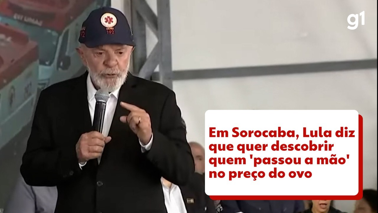 Em Sorocaba, Lula diz que quer descobrir quem 'passou a mão' no preço do ovo