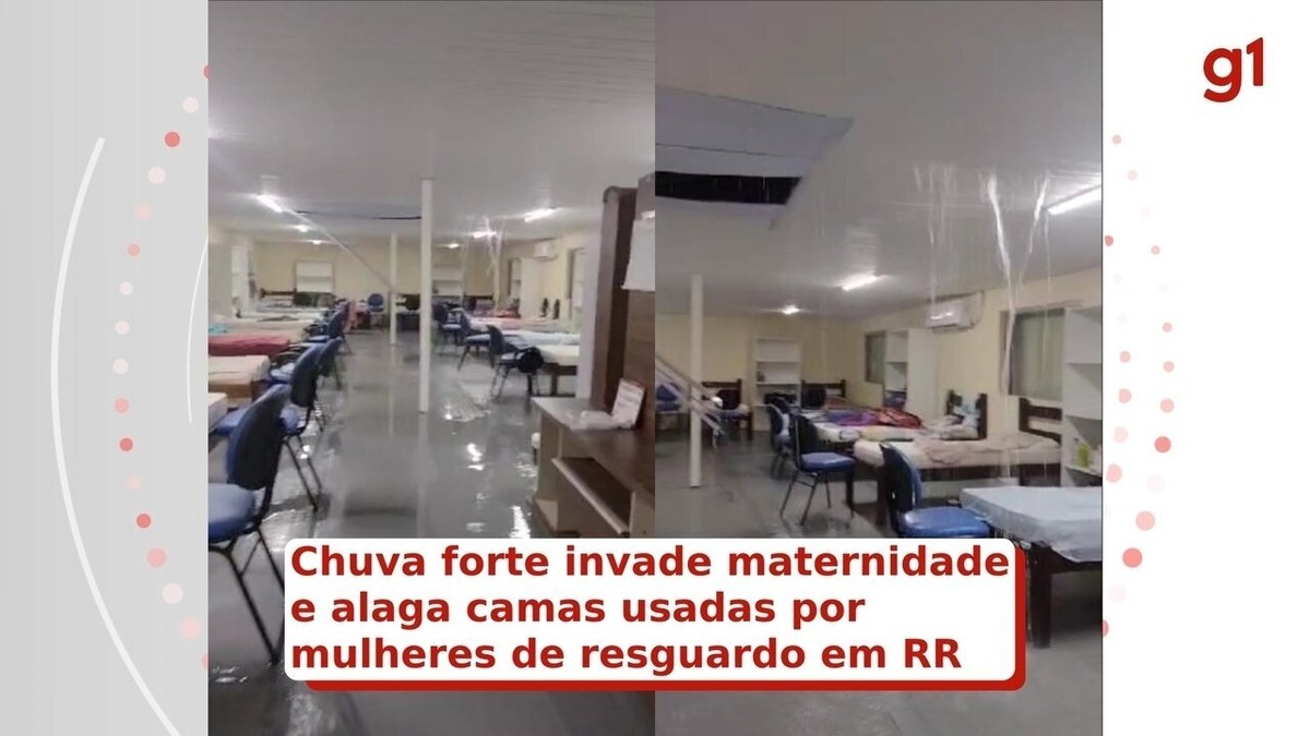 Chuva Invade Telhado E Alaga Camas Usadas Por Mulheres De Resguardo Na