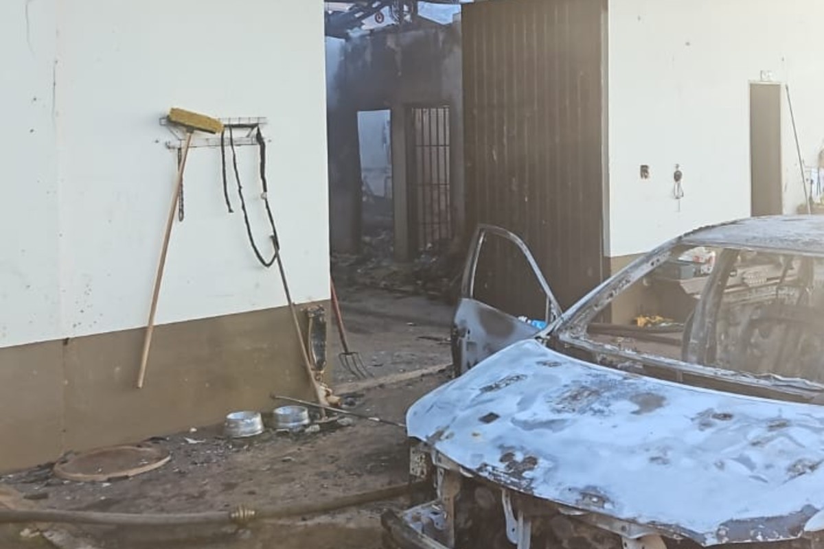 Mulher e criança ficam feridas após casa pegar fogo em Jaraguari