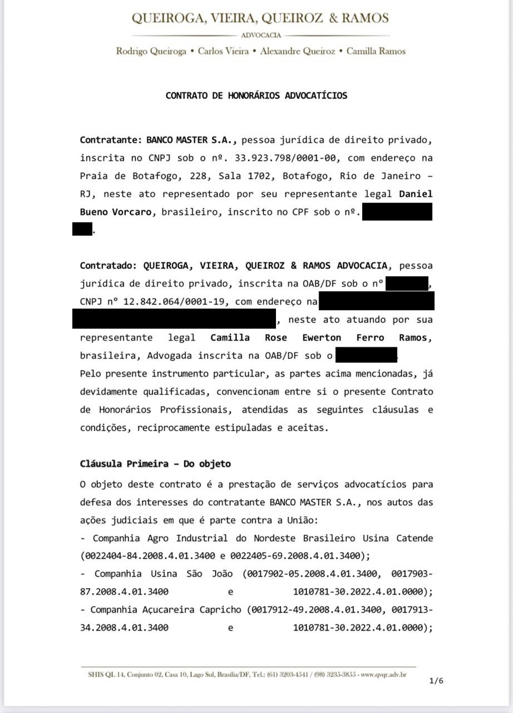PF identifica rede de influência entre Banco Master, magistrados e familiares de ministros do STF