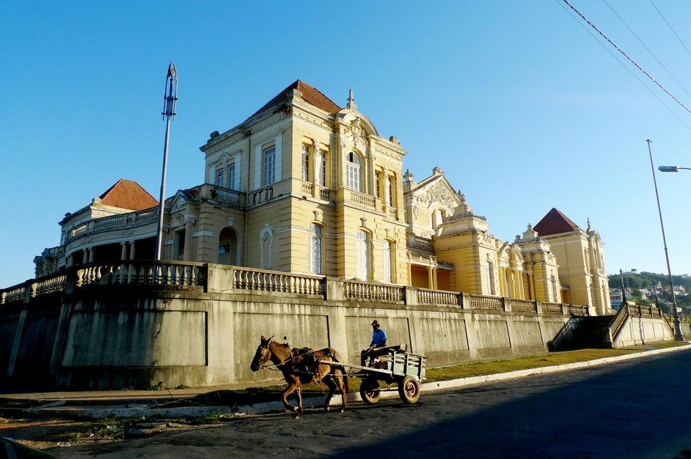 Cassino de Lambari funcionou uma única noite em 1911, quando foi inaugurado — Foto: Reprodução / IEPHA