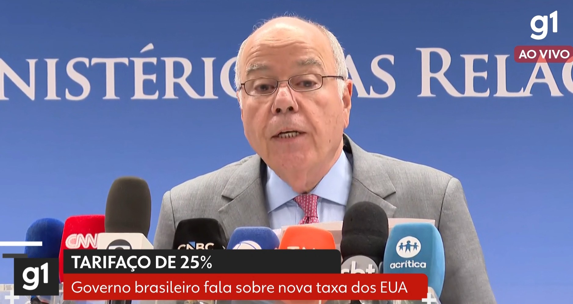 Mauro Vieira diz que novas tarifas dos EUA não têm justificativa: 'Motivação política e tentativa de interferência no Judiciário'