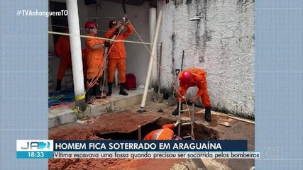 Homem fica soterrado enquanto escavava fossa em Araguaína