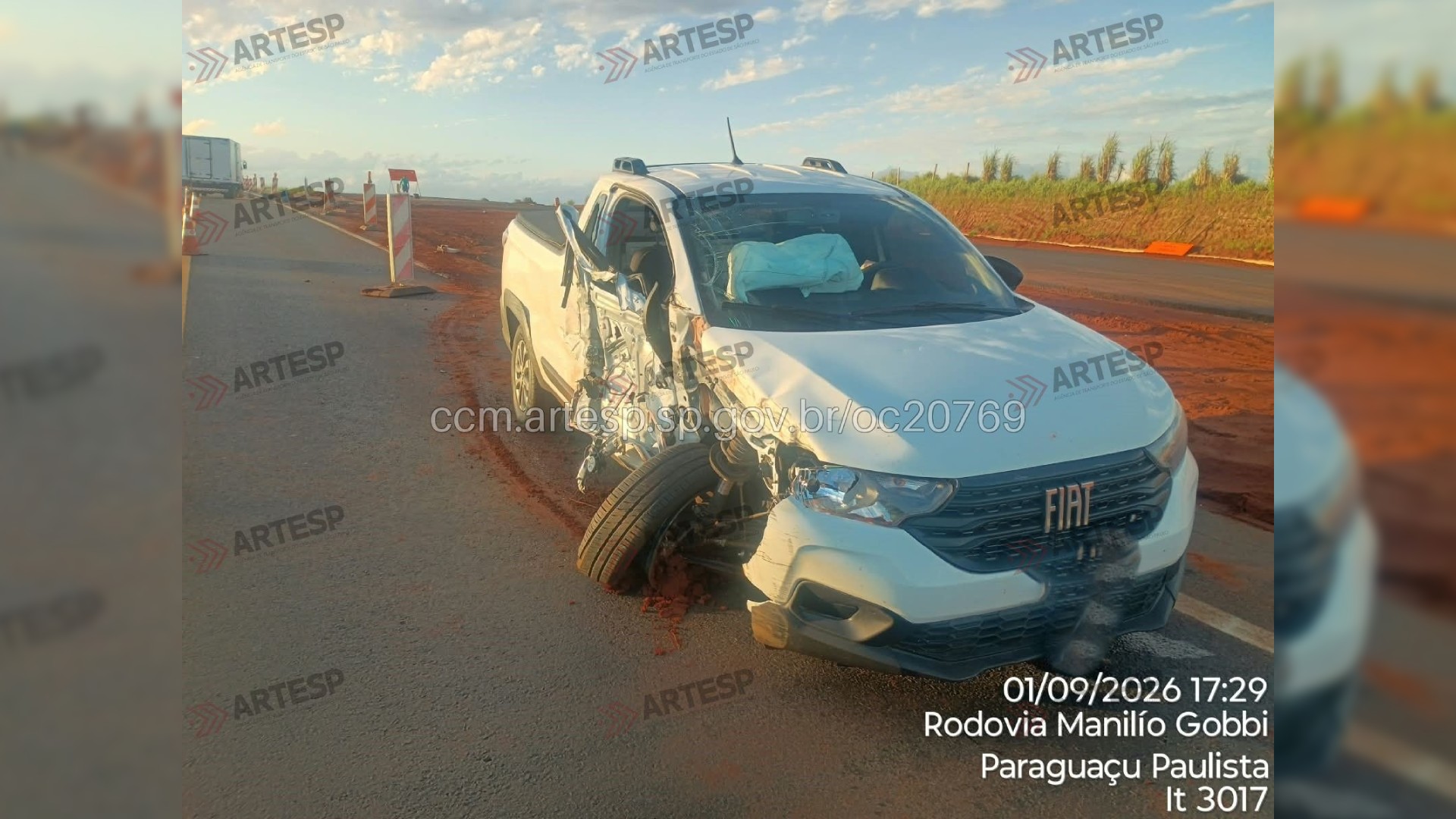 Acidente entre carro e caminhão deixa rodovia interditada por 13 horas em Paraguaçu Paulista