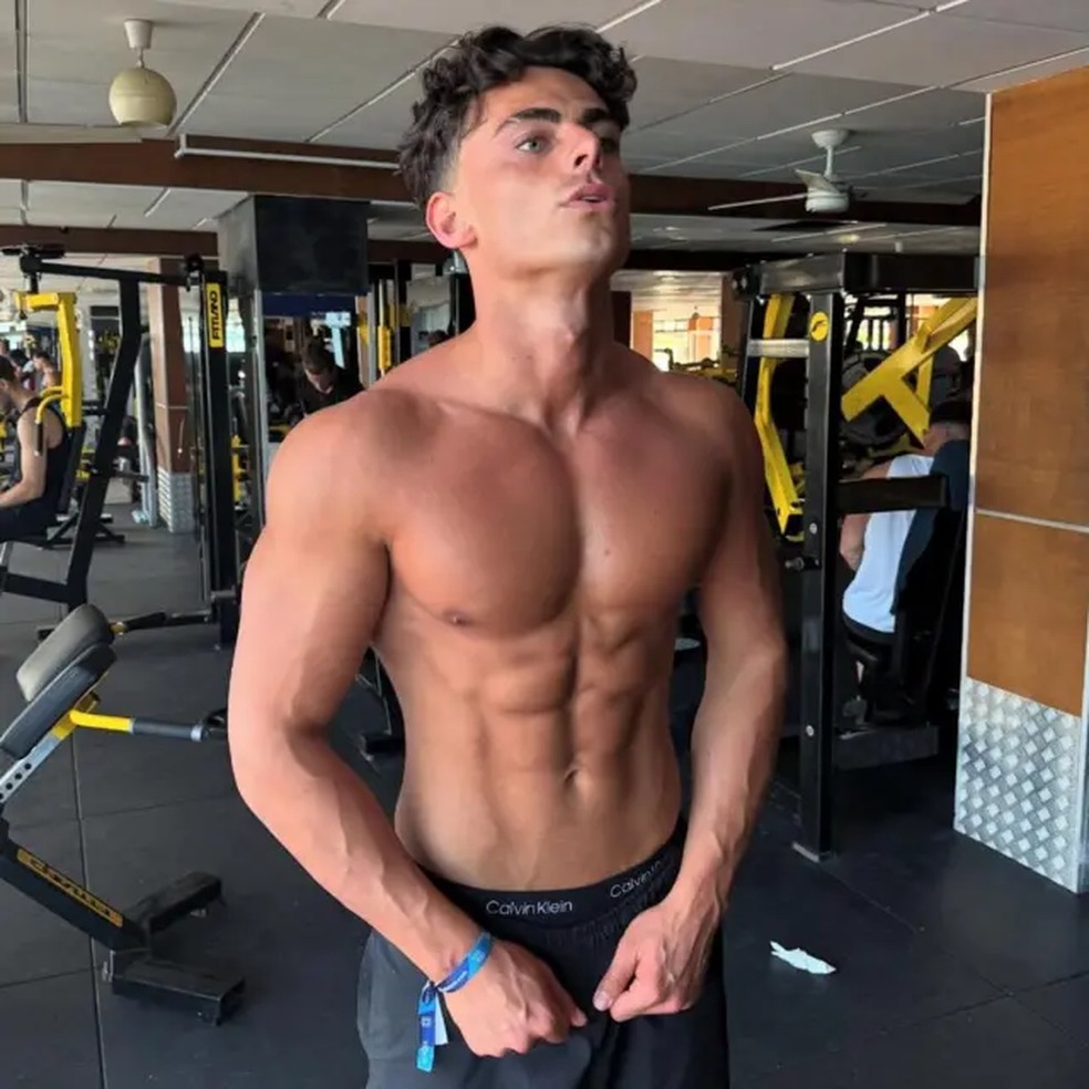 Tom Thebe vem tomando peptídeos — Foto: CRÉDITO, @TOM.THEBE