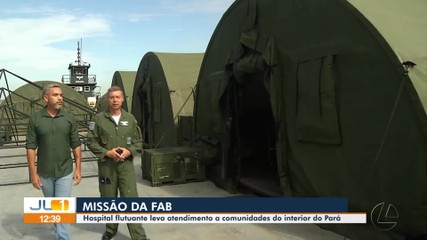 Hospital flutuante da FAB leva atendimento a comunidades do interior do Pará