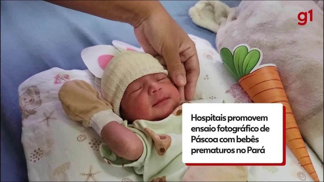 Ensaio de Páscoa com prematuros no Pará inspira debate sobre humanização em Goiânia