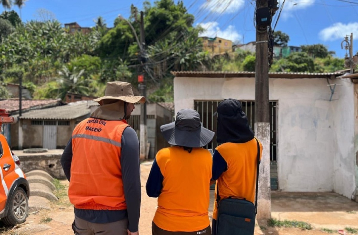 Defesa Civil mapeia novas áreas de risco em Maceió