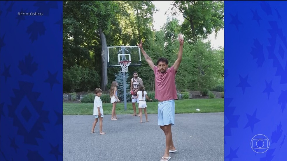 Marquinhos com a família — Foto: Reprodução/TV Globo