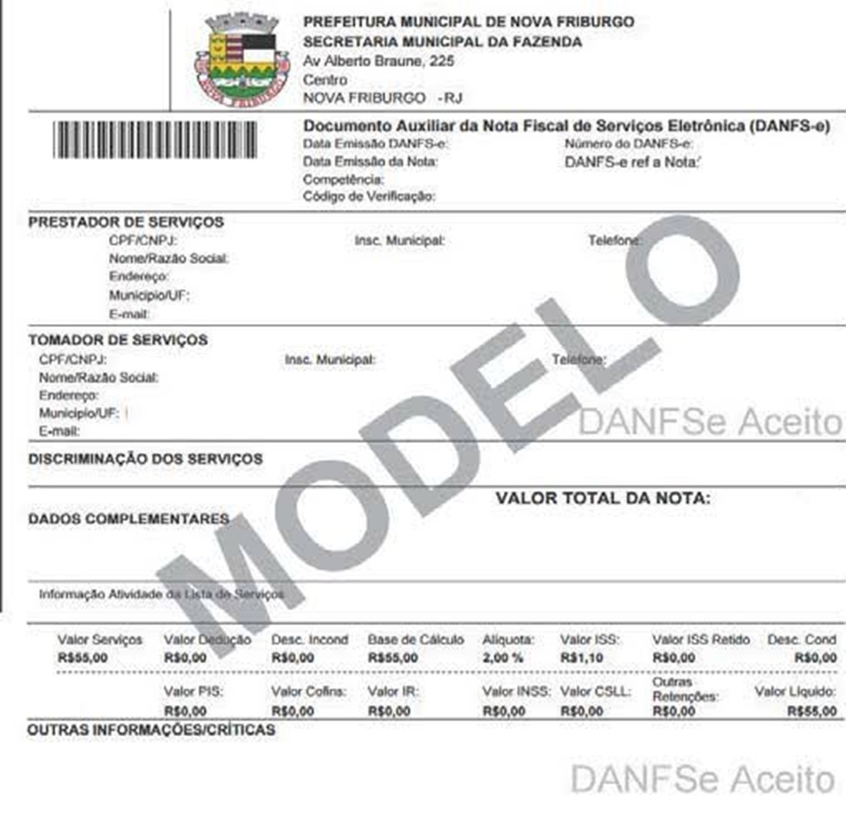 Emissão da NFS-e passa a ser feita apenas pelo sistema nacional a partir de 2026, em Nova Friburgo