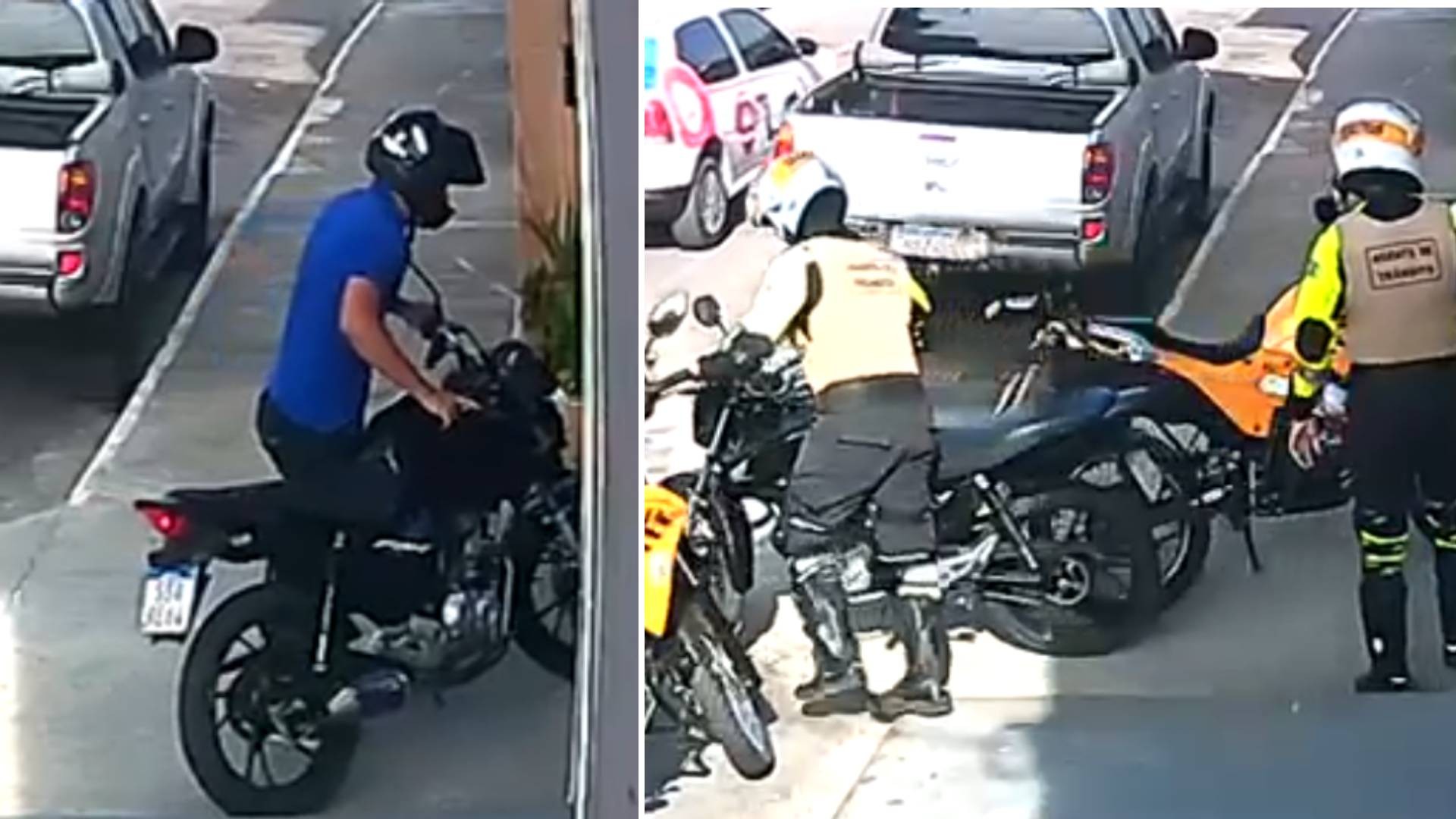 Agentes de trânsito seguem motociclista e apreendem veículo após invadir residência no Ceará