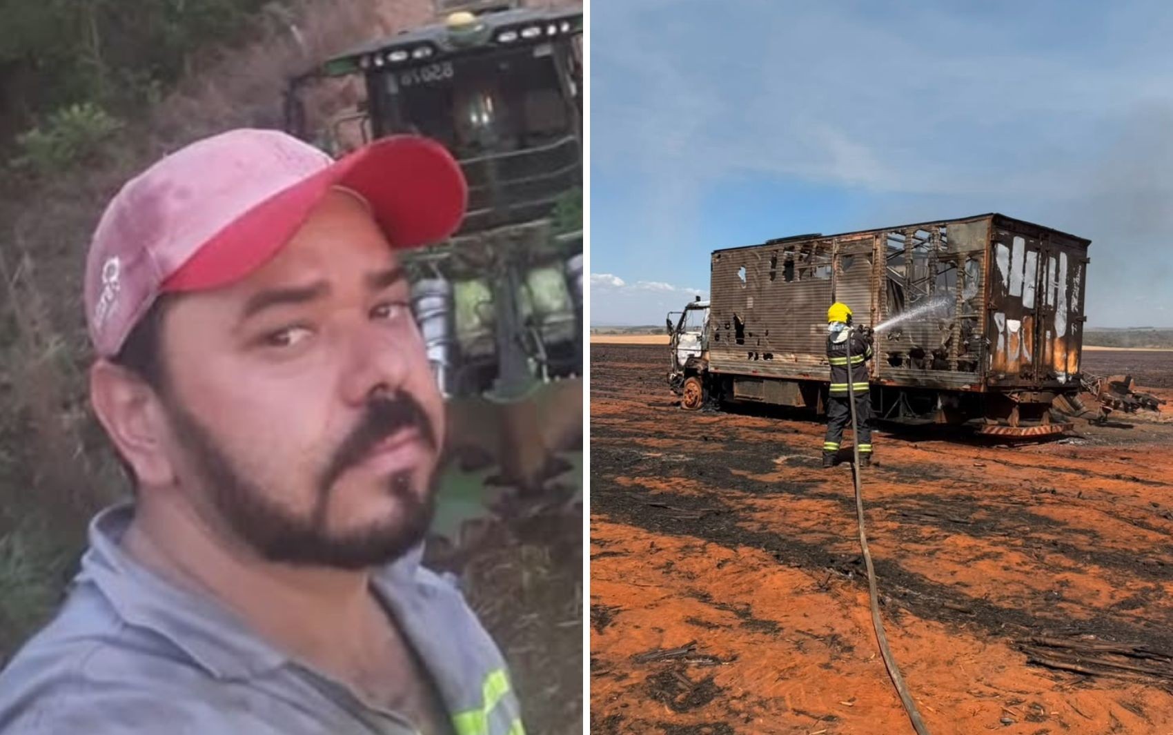 Mecânico morre durante incêndio em canavial, em Goiás