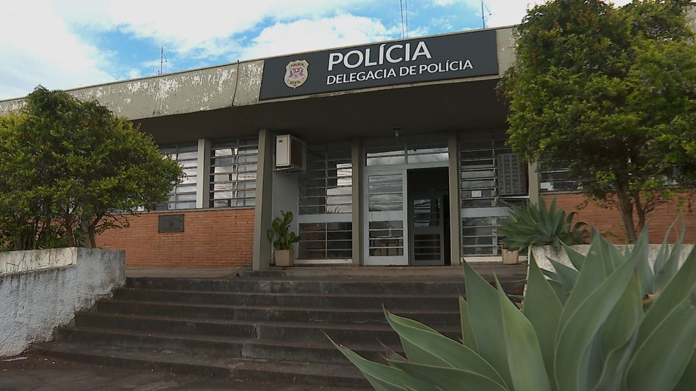 Delegacia da Polícia Civil em Altinópolis, SP — Foto: Reprodução/EPTV