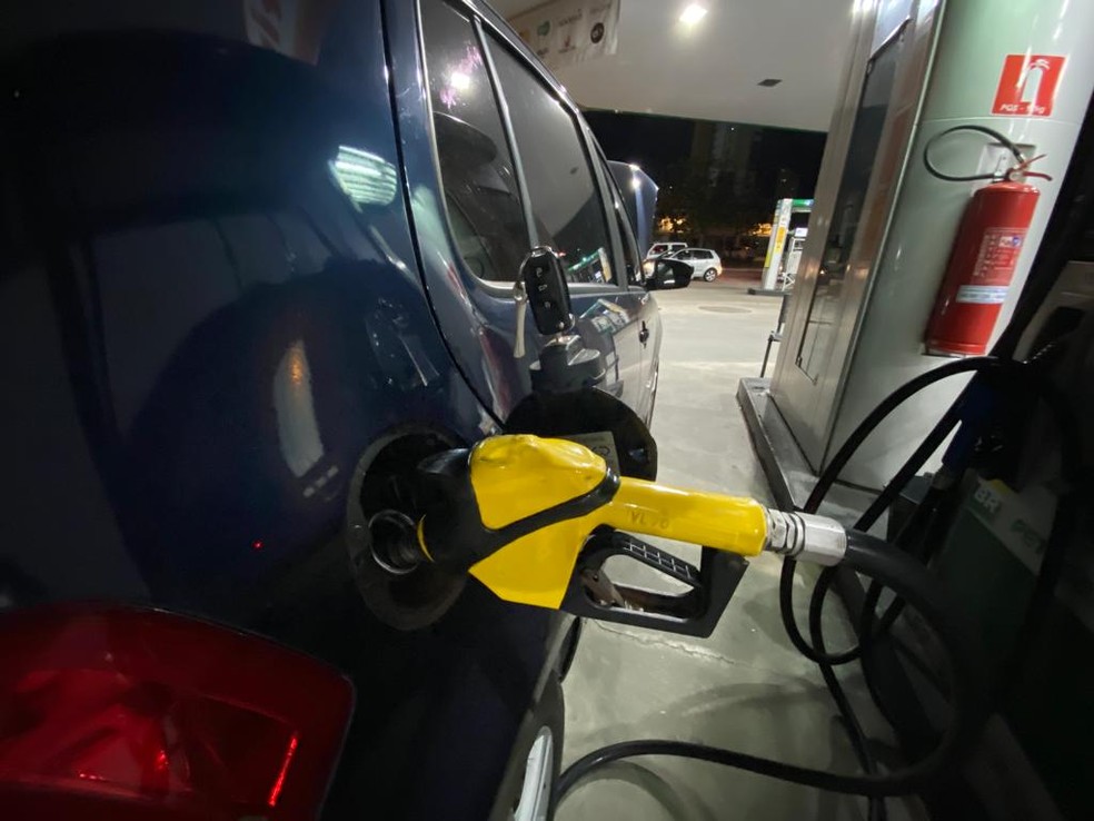Posto de combustíveis em Natal — Foto: Augusto César Gomes