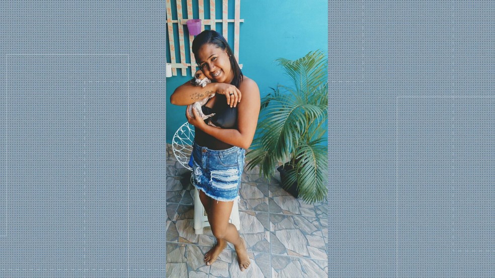 Lidiane Teixeira foi morta a facadas pelo ex- companheiro em Magé — Foto: Reprodução/TV Globo
