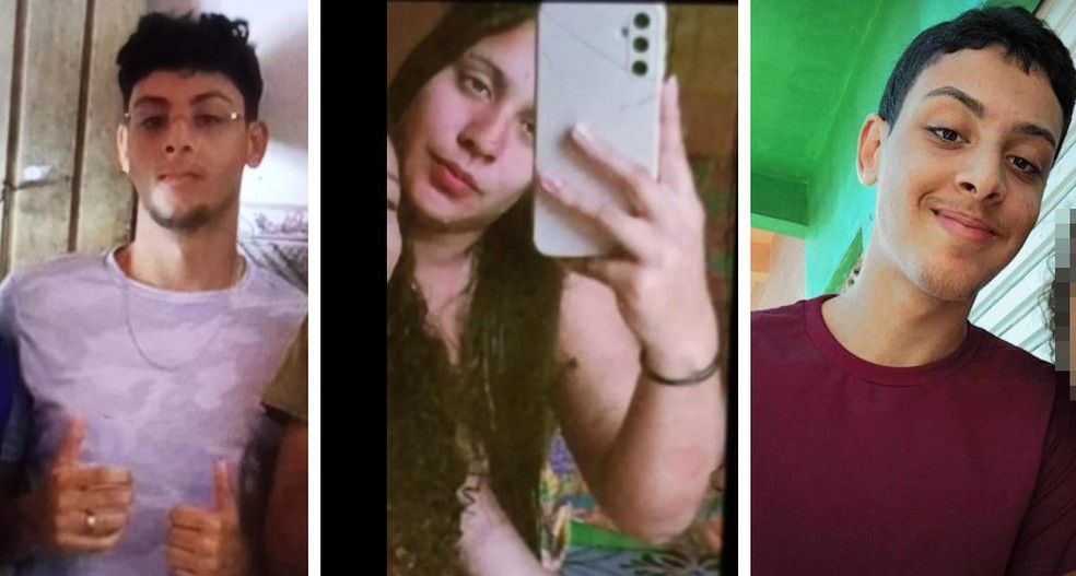 Fotos de Samyr, Jamylle e Gustavo, da esquerda para a direita — Foto: Arquivo Pessoal