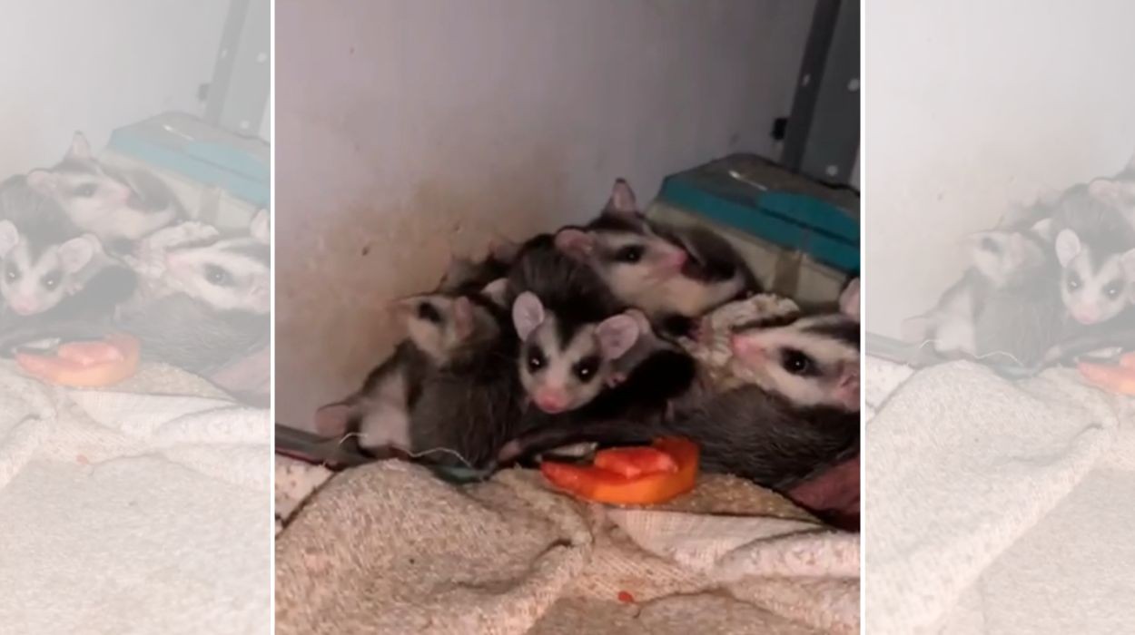 Gambá com filhotes no armário e saracura tomando banho surpreendem morador em SP