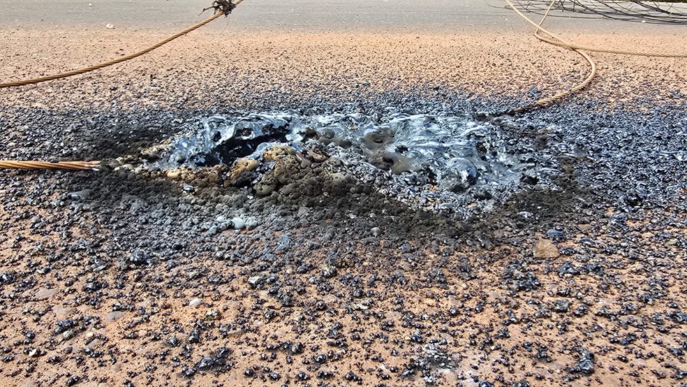 Apesar do susto, ninguém ficou ferido — Foto: Josean Rego/TV Tapajós