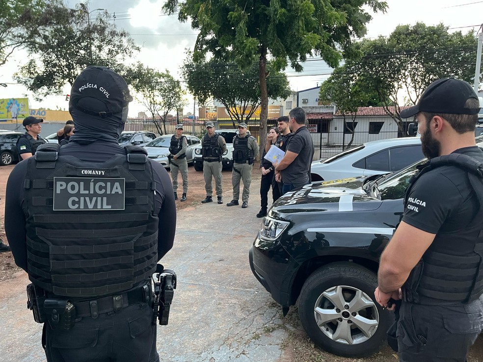 Policiais civis e militares deflagram operação contra esquema de fraudes no Detran RN — Foto: Polícia Civil/Reprodução