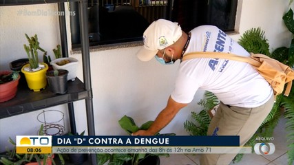 Sábado será o dia 'D' contra a dengue; saiba quais serão as ações no Tocantins