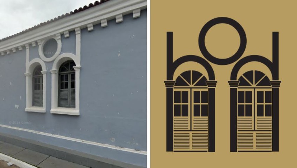 Janela do Seminário São José em Porto Nacional e sua iconografia — Foto: Google e Sebrae
