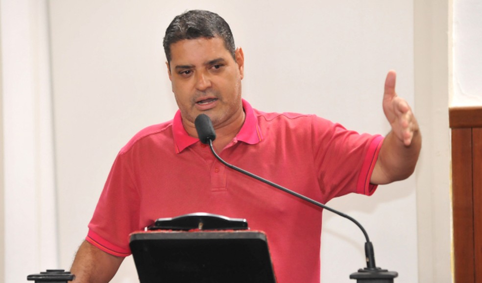 Vereador Cido Reis é um dos alvos da investigação — Foto: Humberto Nicoline/Divulgação/Câmara de Juiz de Fora
