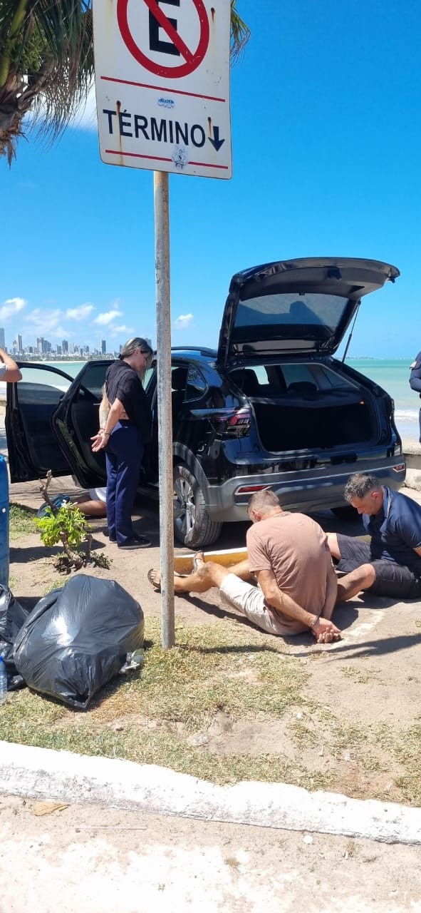 Grupo suspeito de ‘Golpe do Bilhete Premiado’ é preso após perseguição na orla de João Pessoa 