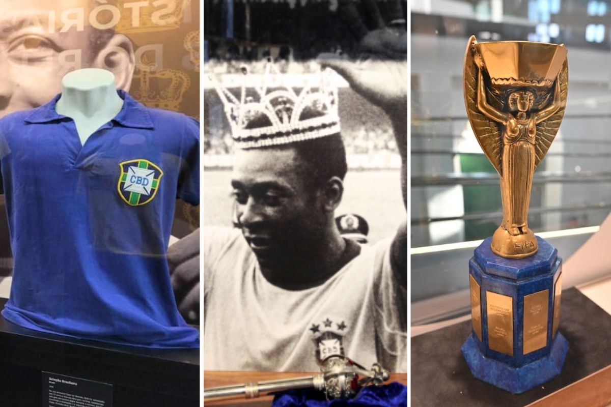 Camisas da Copa, rádio do pai e coroa da Rainha: conheça as relíquias de Pelé