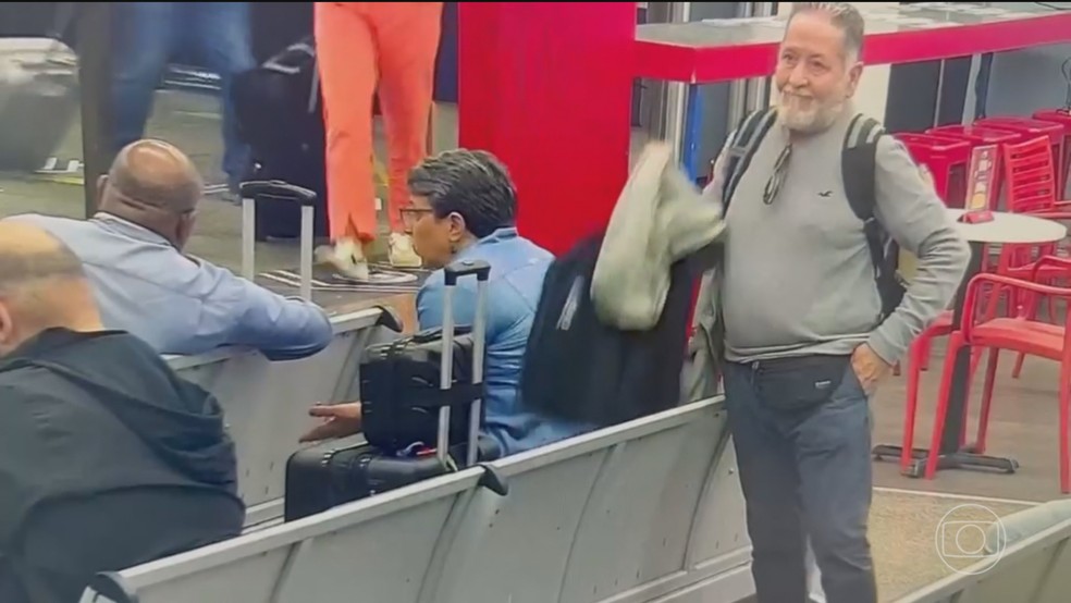 Aeroporto de Guarulhos, o maior do país, registra média de 4 furtos por dia em 2025 — Foto: Jornal Nacional/ Reprodução