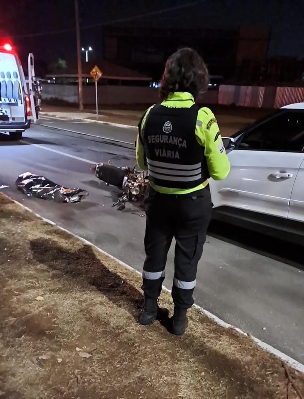 Acidente provoca morte de motociclista em avenida de Palmas — Foto: Divulgação