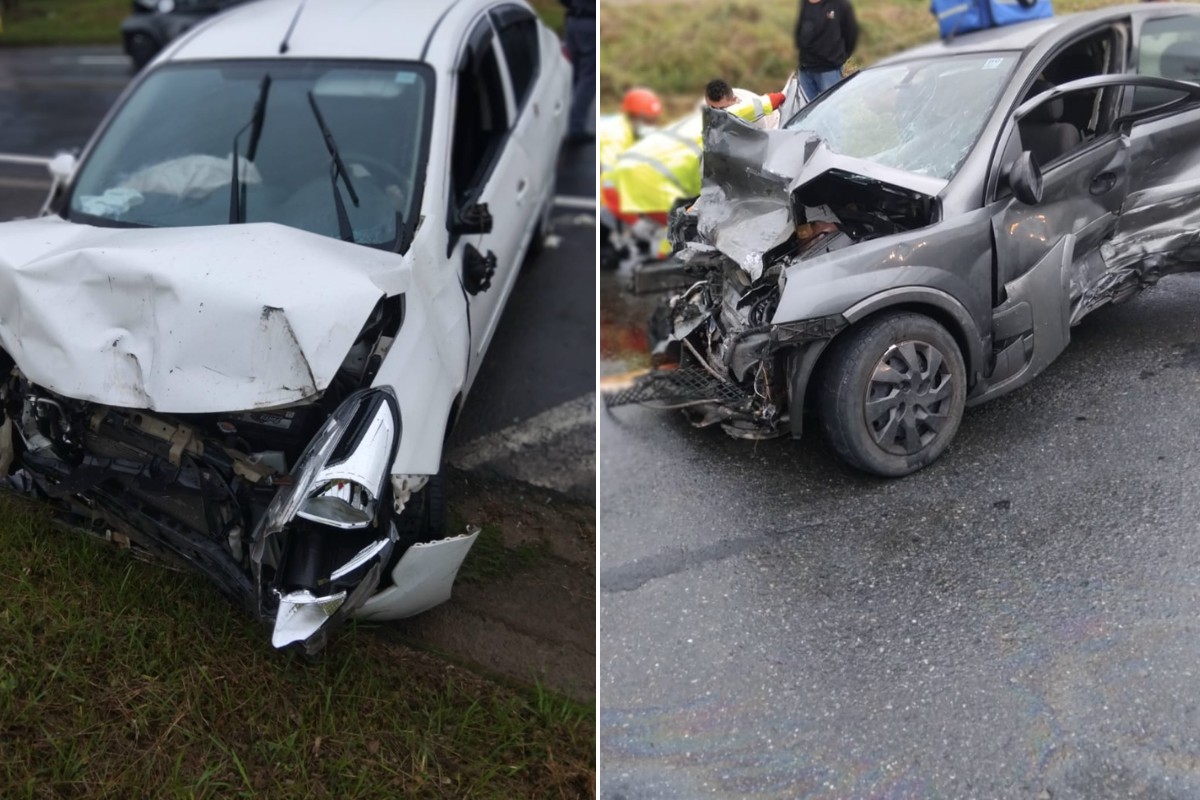 Acidente entre três carros deixa três feridos em Itariri, SP