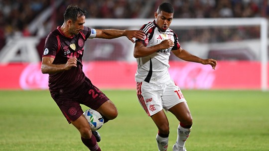 Flamengo perde para o Lanús em jogo de ida  - Foto: (Rodrigo Valle/Reuters)