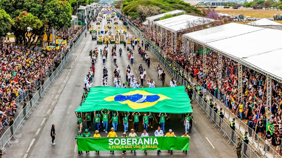 Desfile 7 de Setembro em Brasília em 2026 — Foto: Foto: Ricardo Stuckert.